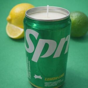 Mini Sprite Can Unscented Soy Candle